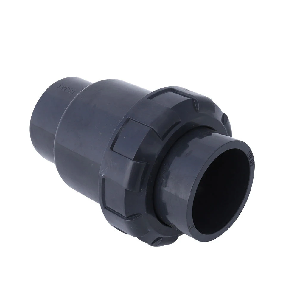20-63mm pvc upvc cpvc pph check valve factory price check valve pvc check valve for water treatment