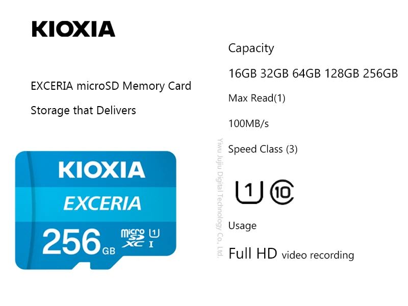 100% Original Kioxia Micro Sd Toshiba Memory Card 32 Gb 64g 128g 16g Tf Exceria Micro Sd 100m/s C10 Memory Card For Phone