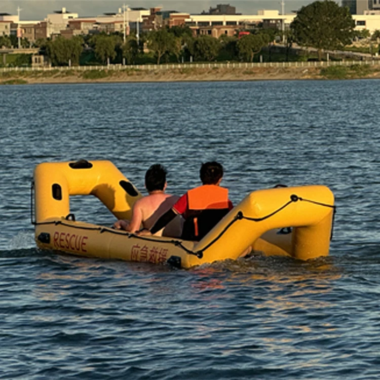 4.5m PVC or Hypalon Inflatable Rubber Life Raft Boat Durable Inflatable Liferaft