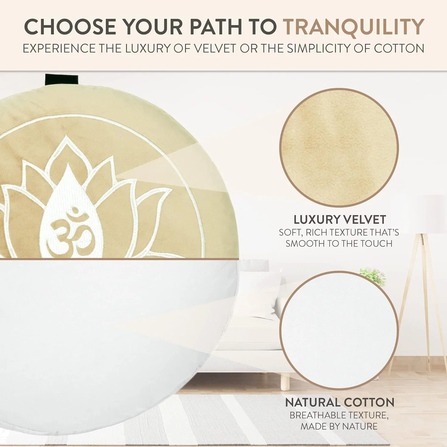 Custom Eco-Friendly Buckwheat Meditation Cushion for Enhanced Comfort Pain Relief and Yoga with Natural Filling For Sitting