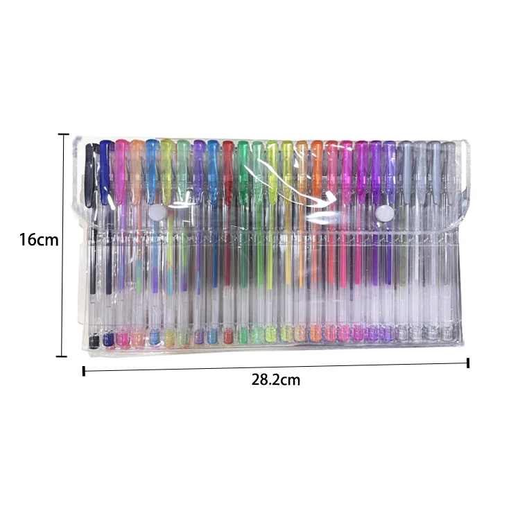 New Unique 100 Colors Gel Pens Coloring Set 100 Gel Pen plus Refills for Adults Coloring Books Drawing Painting Writing
