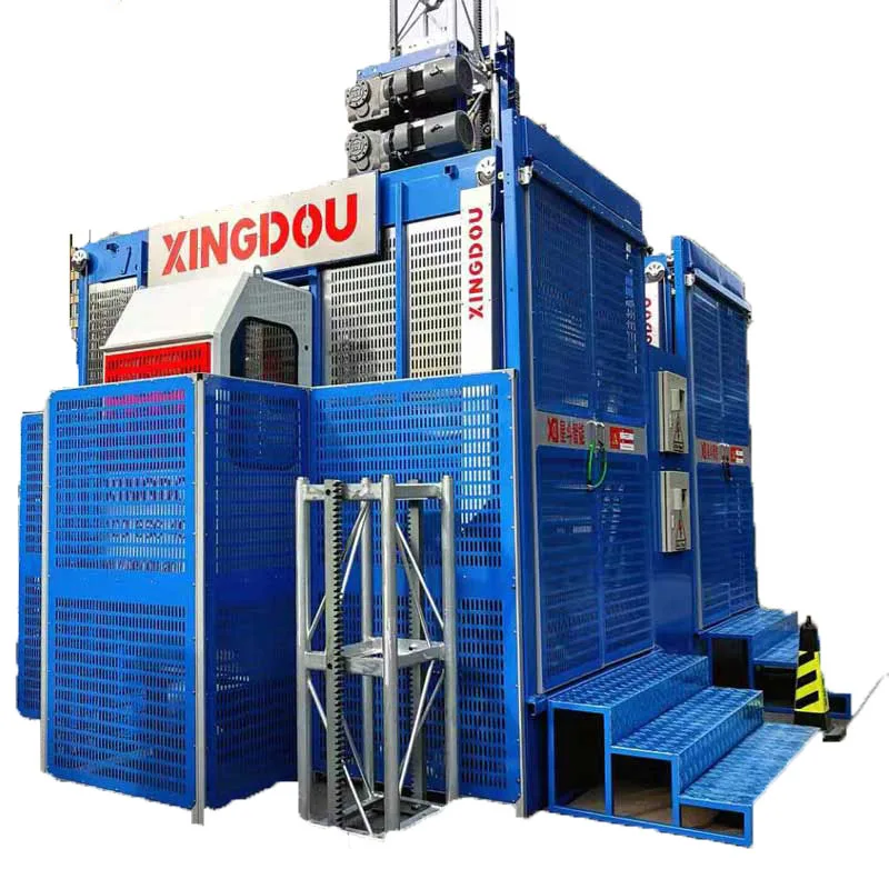 Electric Construction Lift Builders Elevator for Cargo and Personnel with Core Motor Gear Gearbox Components