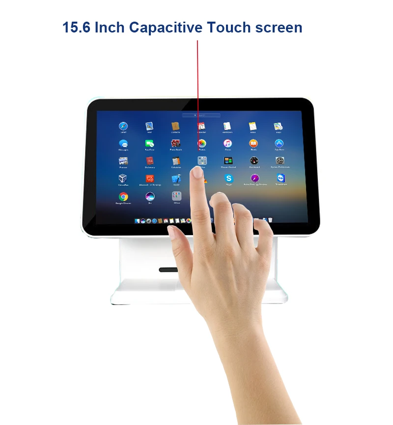 
15.6 inch capacitive touch screen cashier terminal cash register touch pos machine 