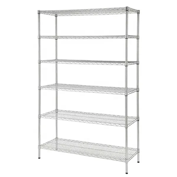 Nsf Approved Steel  Shelving  Wire Shelving Metal Chrome Rack