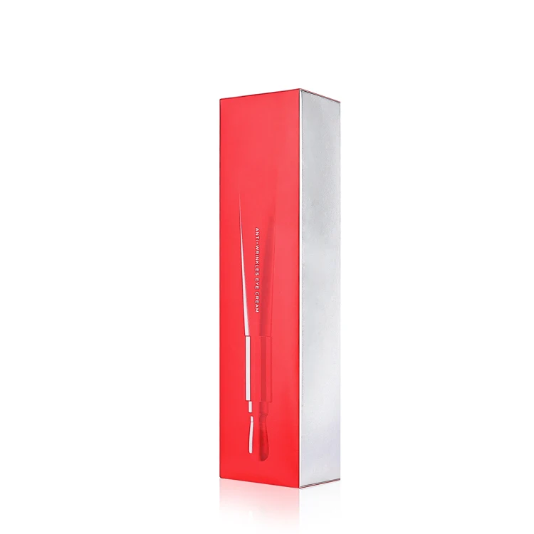 Custom Cosmetic Luxury Empty Soft Tube Packaging Vibrating Eye Cream Massage Plastic with Electric Metal Roller Applicator