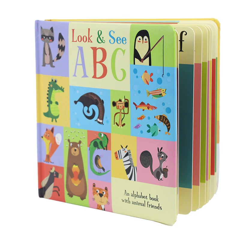 Picture Coloring HardCover Art Books Children cardboard Books Printing Service Kids story children board books printing for Kids