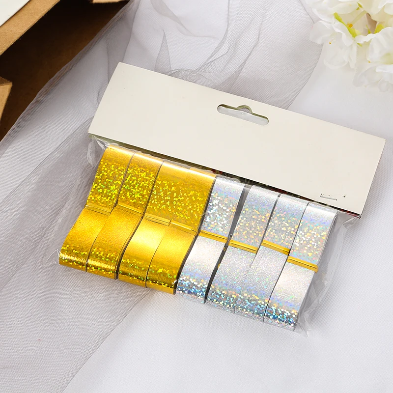 Factory Wholesale  Candy Color Gift Star Bow Party Wedding Gift Ribbon Gift Decoration Plastic Star Bow