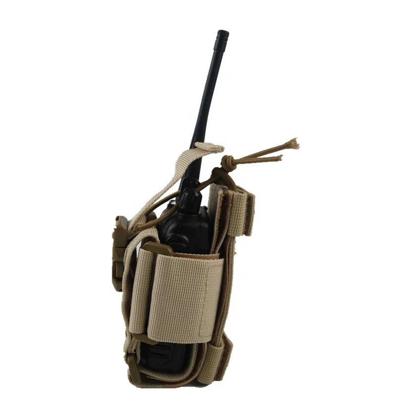 Tactical Radio Holder Interphone Pouch MOLLE Radio Holaster Heavy Duty Bag