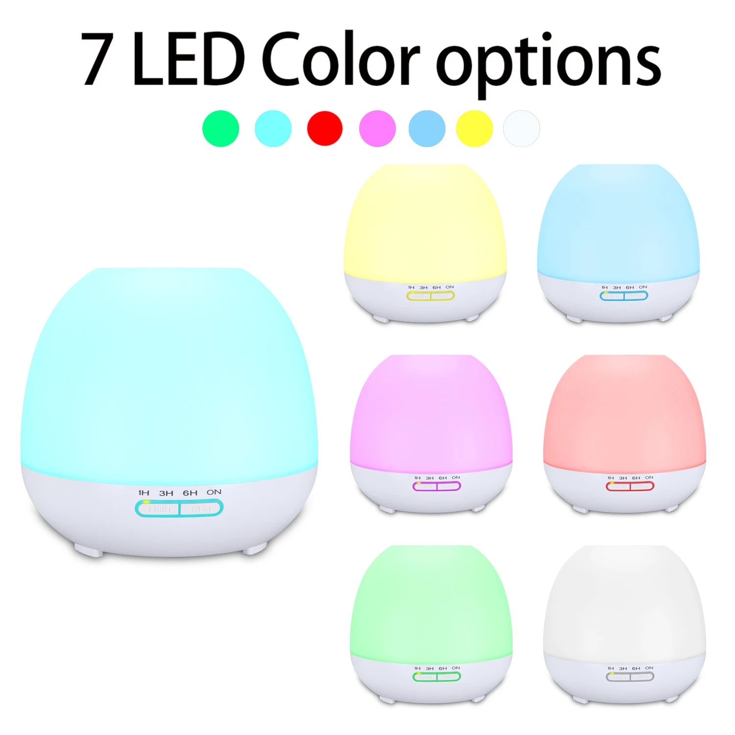 Customizable 400ML Aroma Diffuser  Air Humidifier Household Commercial use Essential Oil Desktop LED Light