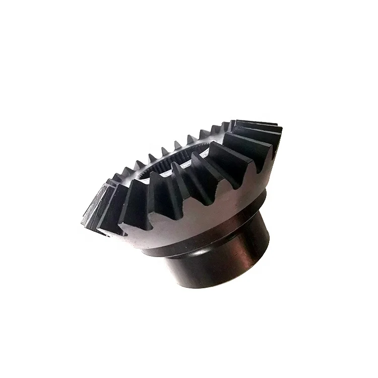 High precision heat treated hardened tooth steel alloy Black oxide steel material bevel gear