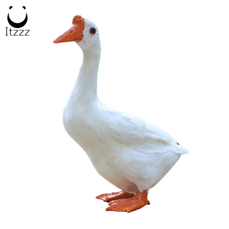 Hot Selling Folding Soft Material Snow Goose Hunting Decoy Lifelike Simulated Snow White Goose for Garden Decoration