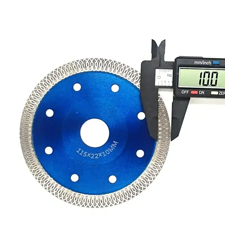 Sharp and ultra-thin 150mm  ceramic rock slab microcrystalline stone marble diamond hot pressing mesh wave cutting disc