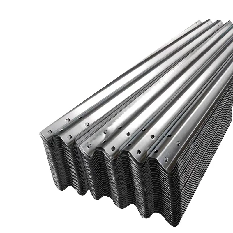 High Quality Galvanized Metal Beam Highway Guardrail Q235 Road Safety Barrier