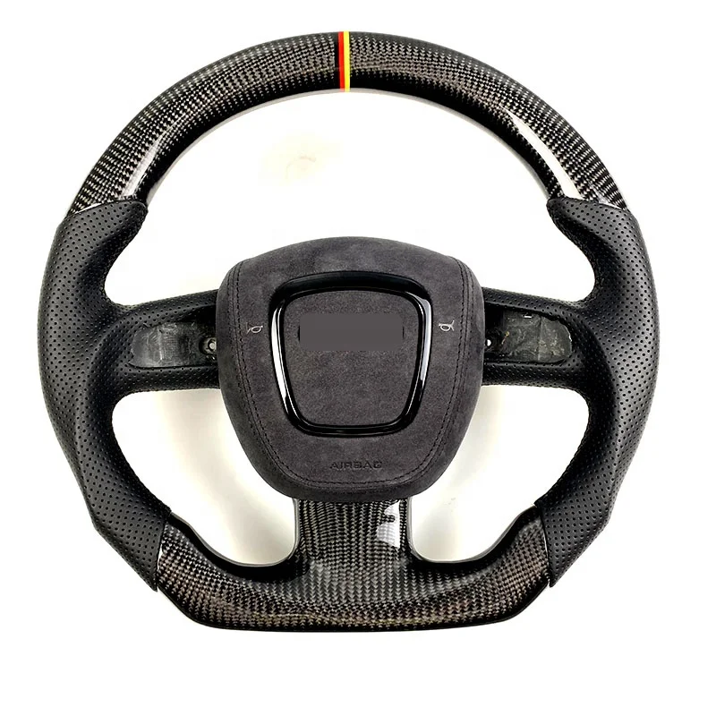 customized carbon fiber steering wheel for Audi A3 A4 A5 A6 A7 A8 S3 S4 S5 S6 S7 S8 Q3 Q5 Q7 Q8 SQ5 SQ7 SQ8 RSQ5 RSQ7 RSQ8 RS3