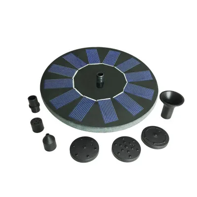 
13CM solar fountain suspended outdoor pool water feature circular floating fountain 