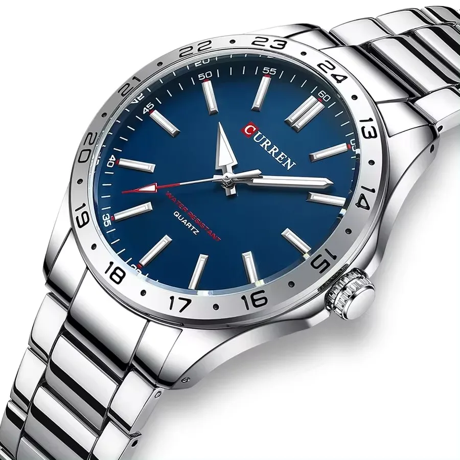 Curren 8452 Quartz Watch Men Fashion Waterproof Sport Watches Male Clock Reloj Hombre Mens Business Stainless Steel Wristwatch