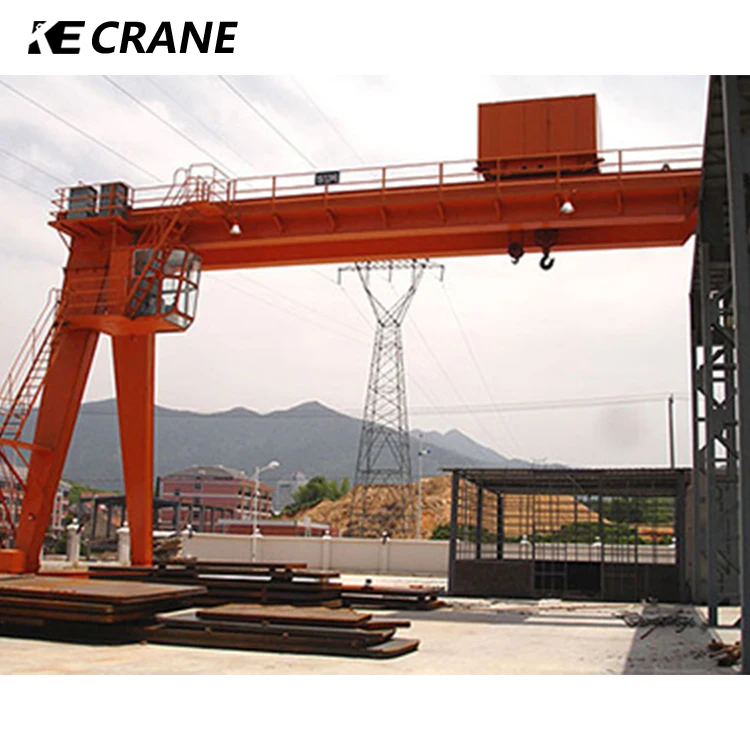 50 Ton Trolley Double Beam Gantry Crane Double Structure Girder Gantry Crane With Winch