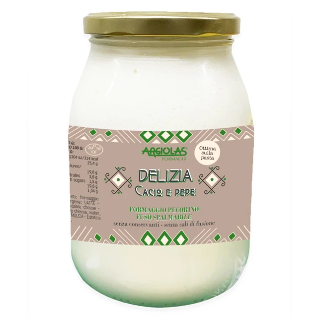 
Spreadable cheese- Delizia cacio e pepe- 