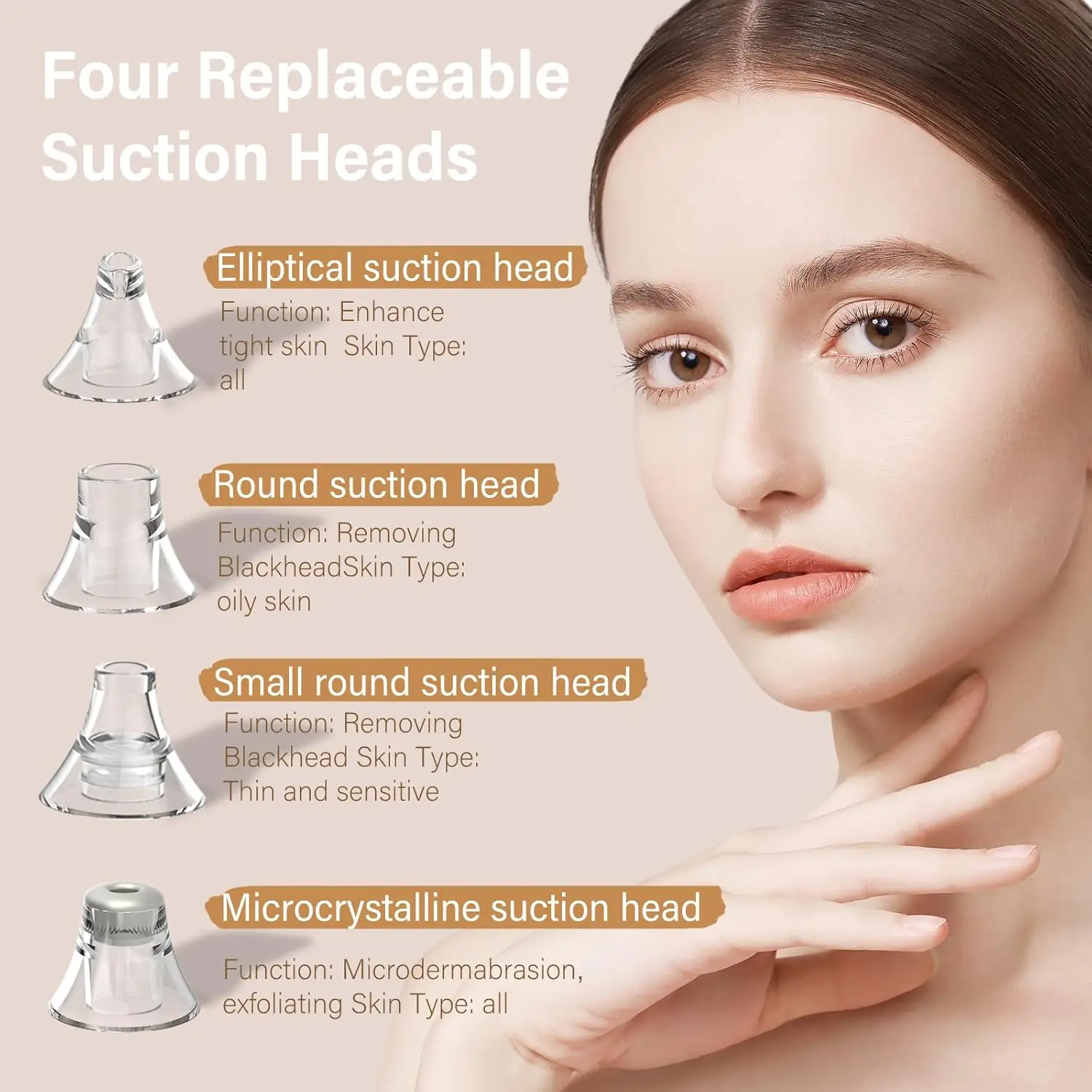 Facial Acne Vacuum Pore Cleaner Blackhead Removal Spot Cleansing Skin Home Spa Peeling Exfoliating Comedo Suction Beauty Device