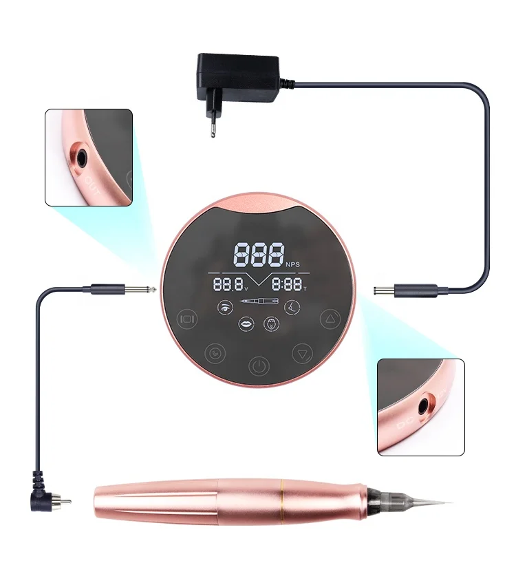 Wholesale Biomaser P90 Brow Tattoo Machine Hair Stroke Microblading Machine Electric Tattoo Gun For permanent makeup Machine