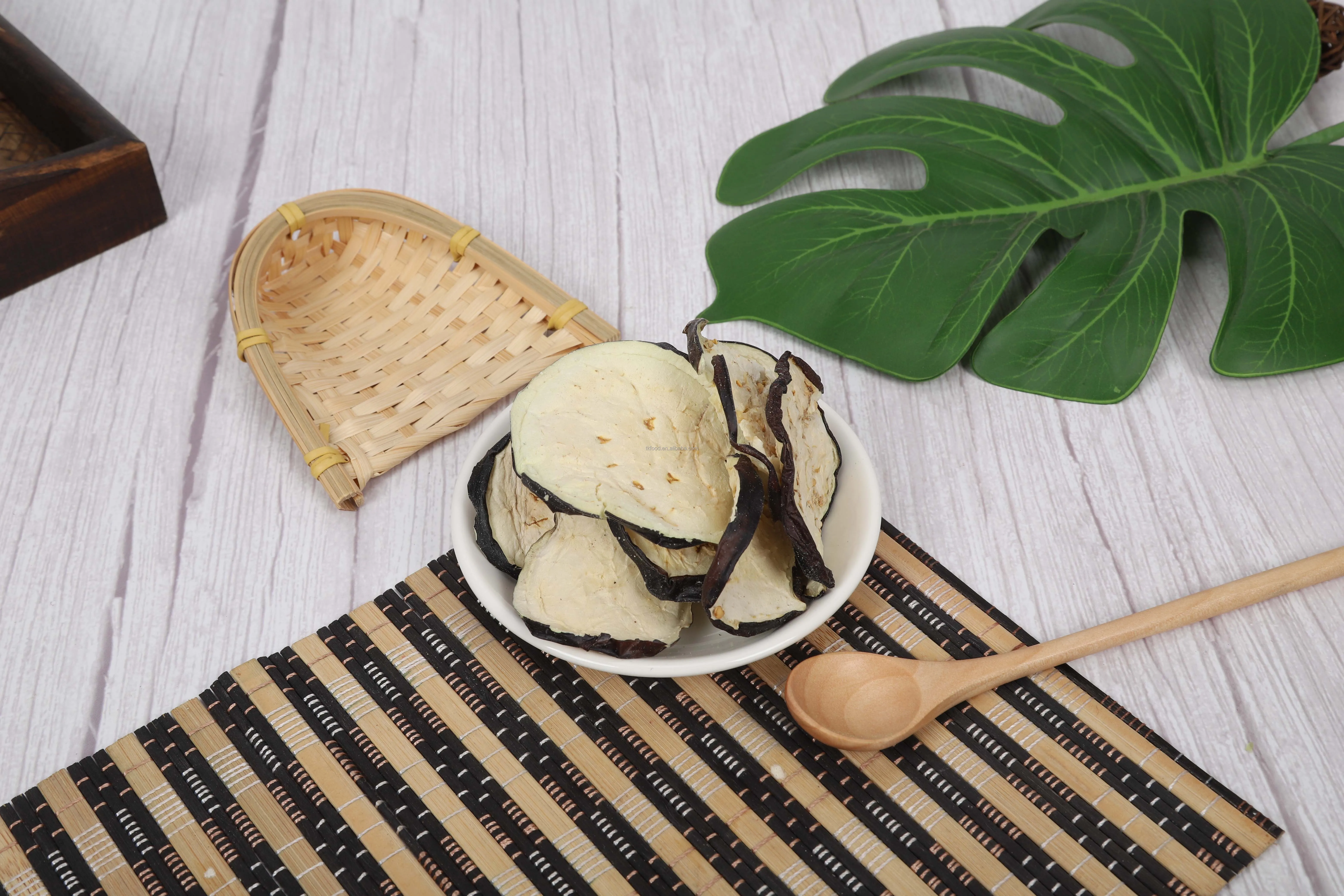 
Dehydrated AD dried eggplant flakes round flakes China Camping fast food vegetable 