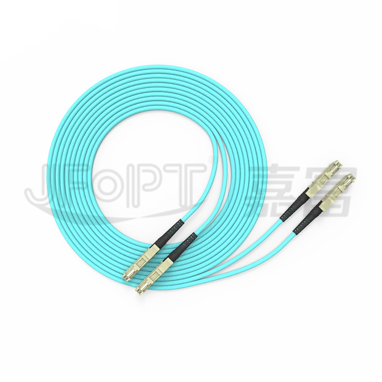 Optical patch cord Multimode 3.0mm OFNR Duplex Patch Cord OM3 Fiber Patch Cord E2000 connectors