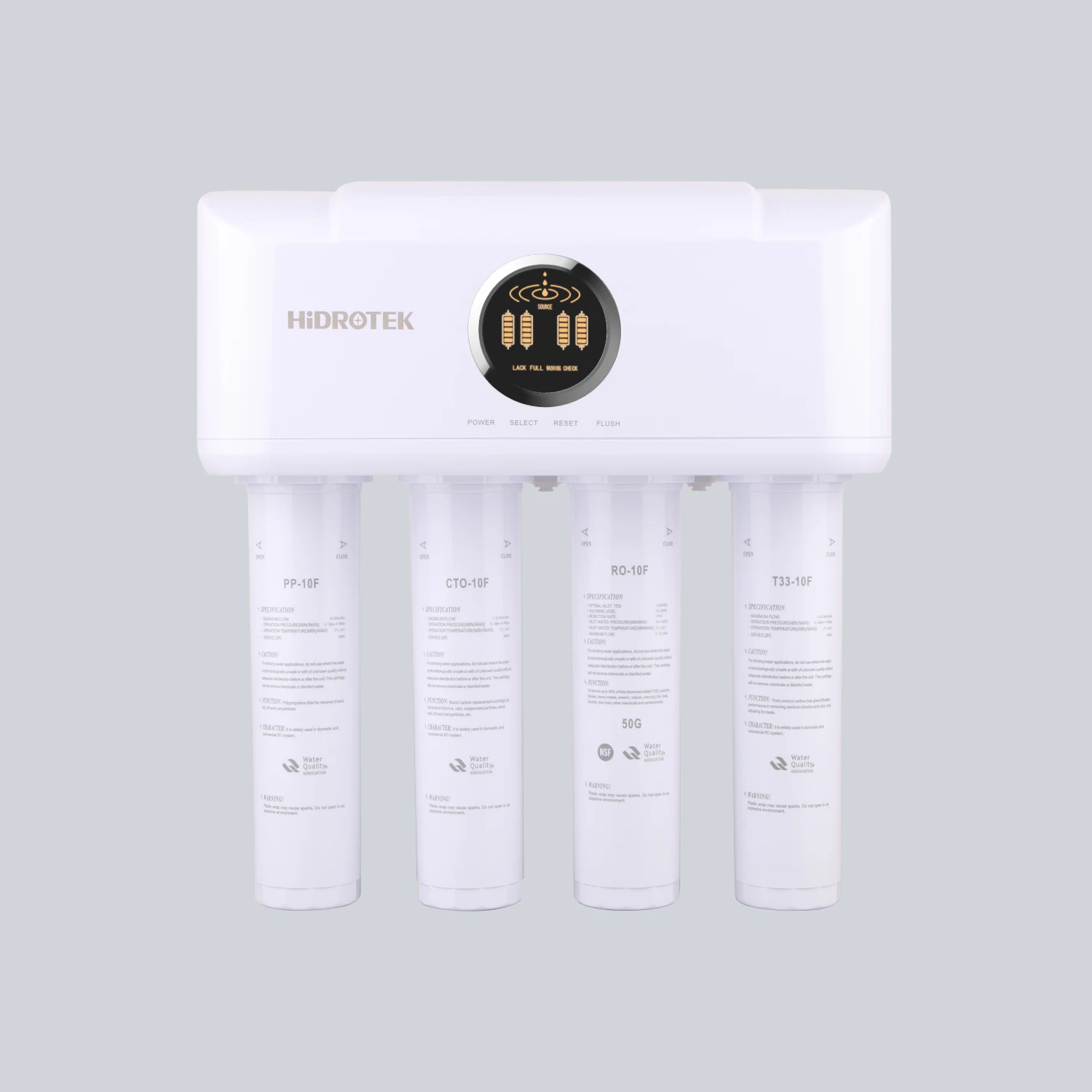 Household 4 Stage TDS Monitoring  and Filter Life Display Ro Water System