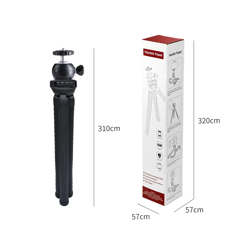 Waterproof 360-degree Travel Sport Octopus Tripod Camera Mini Flexible Tripod ring light mini tripod