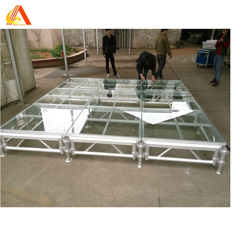 High quality Clear acrylic platform Custom Portable Dance Floor Stage for sale