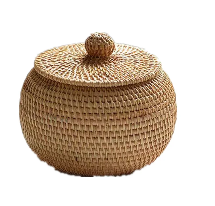 Китайский профессиональный производитель, деревянный ящик для хранения с крышкой из ротанга