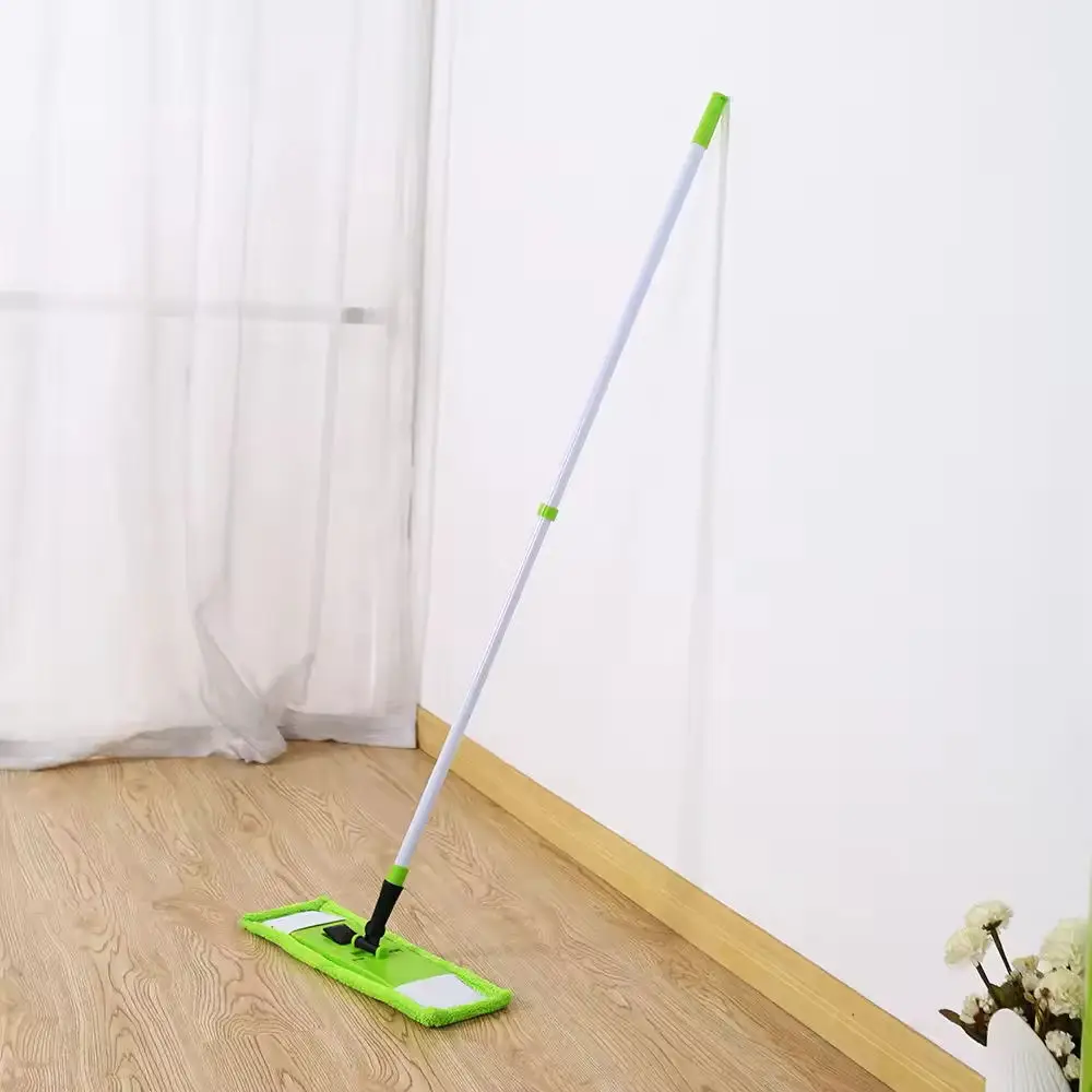 Wholesale durable design convenient rectangle microfiber flat mop
