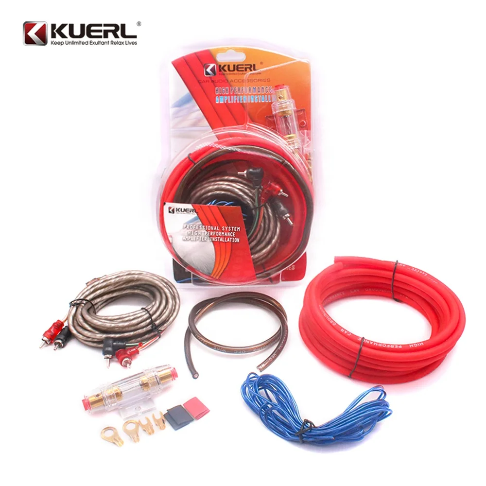 Wholesale High Quality 6GA Audio Amplifier Installation Wiring Kits 8GA Car Amplifier Cable Wiring Kit