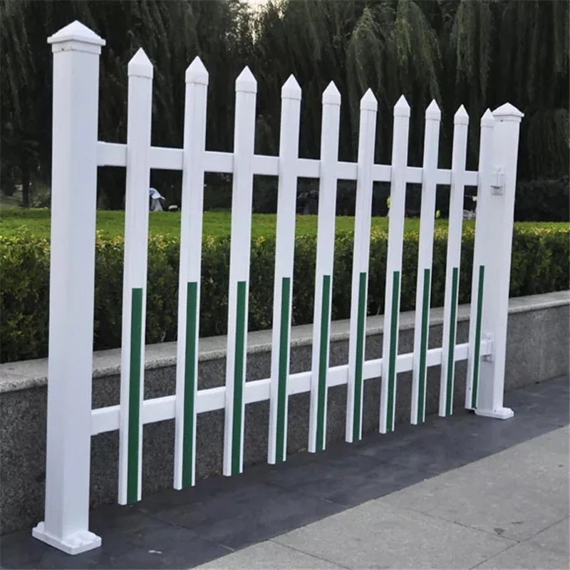 Security PVC Coated Fence Panels Outdoor 3D Modelled Fence with Galvanized Iron Wood Frame Trellis Features Chain Link Fence