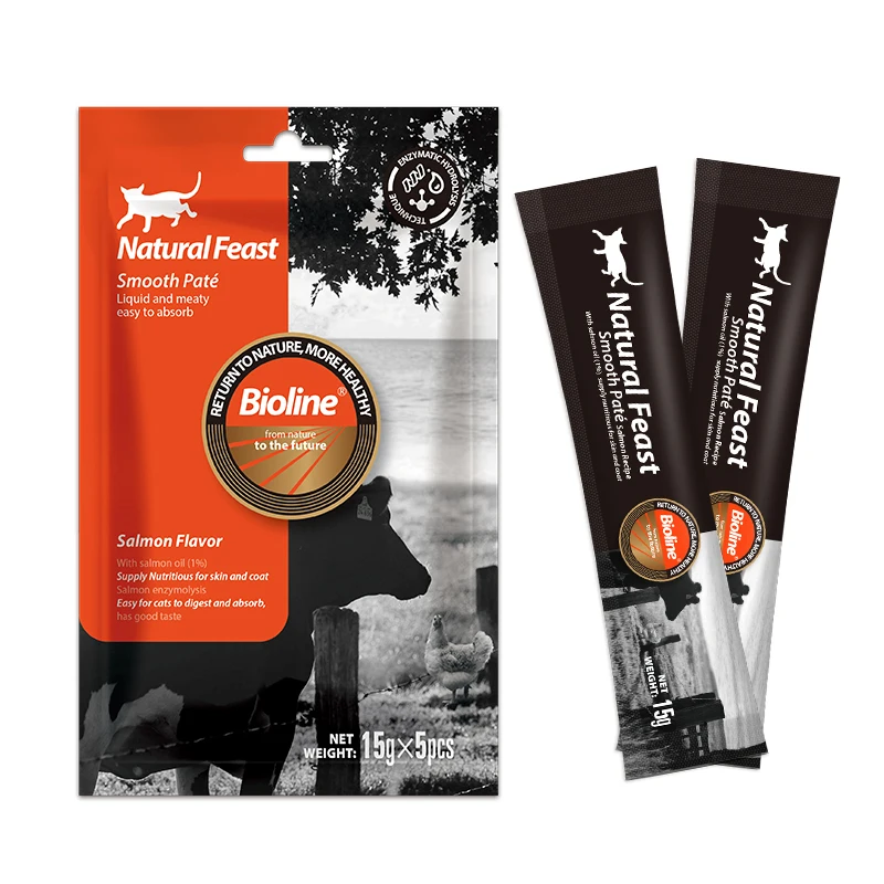 Премиум, палочка для кошачьего лакомства, лосось, сливочное лакомство, вкусный корм, закуски для домашних животных, влажное Угощение для кошек