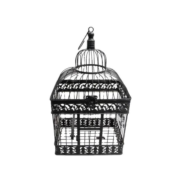 Large Space High Quality set of 2 Paired Metal white Luxury Big Bird Cage for home and garden