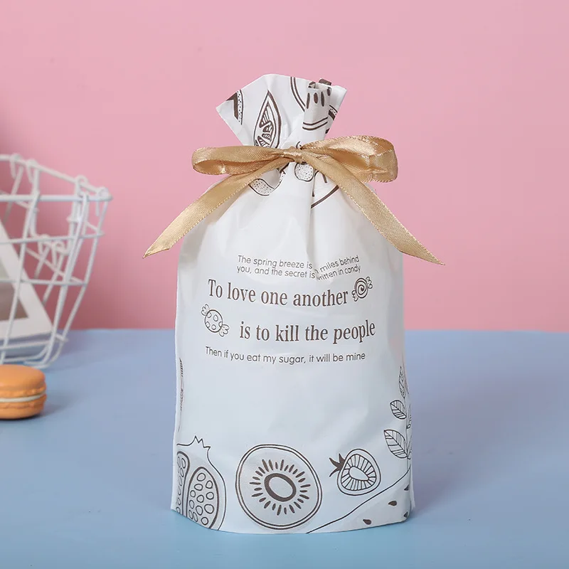 
Valentine wholesale hot sale plastic sweet bags candy baking bags cookie packing bag 