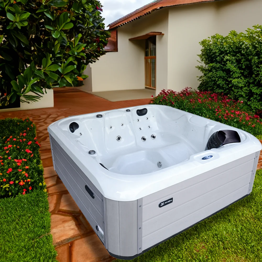 Sunrans factory cheap price 5 person family hydro spa bath balboa best outdoor spas whirlpool hot tub