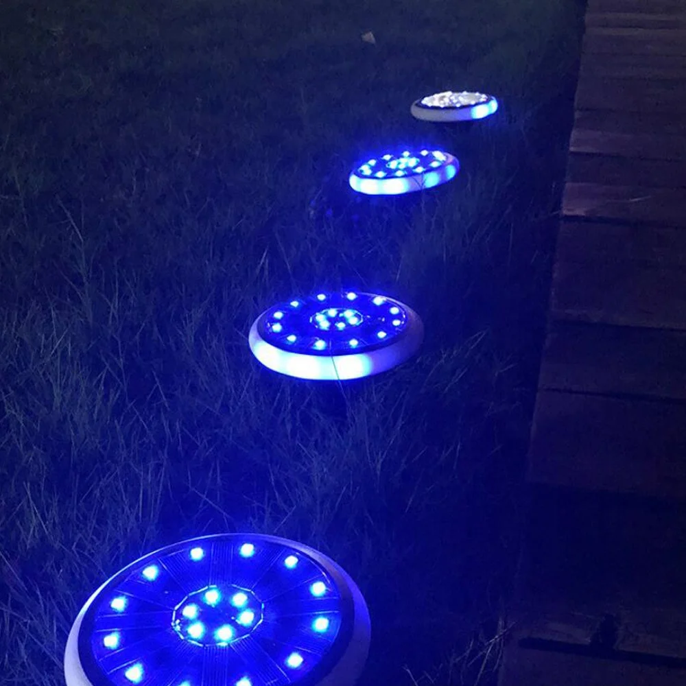 Outdoor Waterproof Wireless Garden LED Solar Lawn Light for Outdoor Garden Lawn Ground Pathway Walkway Landscape Decoration