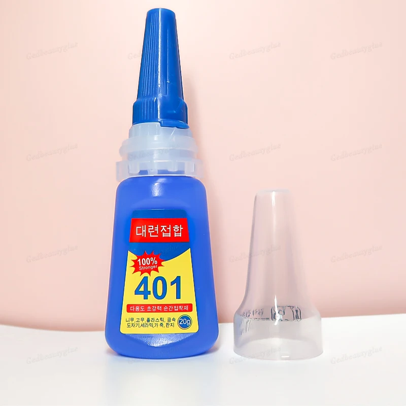 Famous 401 Glue Factory Direct Sale For Nail Art Decoration 10 Seconds Quick-drying 20g Nail Glue
