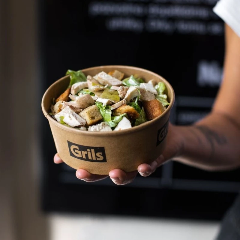 500ml 750ml 1500ml Disposable Paper Bowls and Plates for Meals and Catering