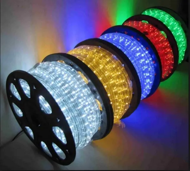 LED round 2 wires 3 wires rope light Holiday Outdoor Decoration Connectable led motif rope light