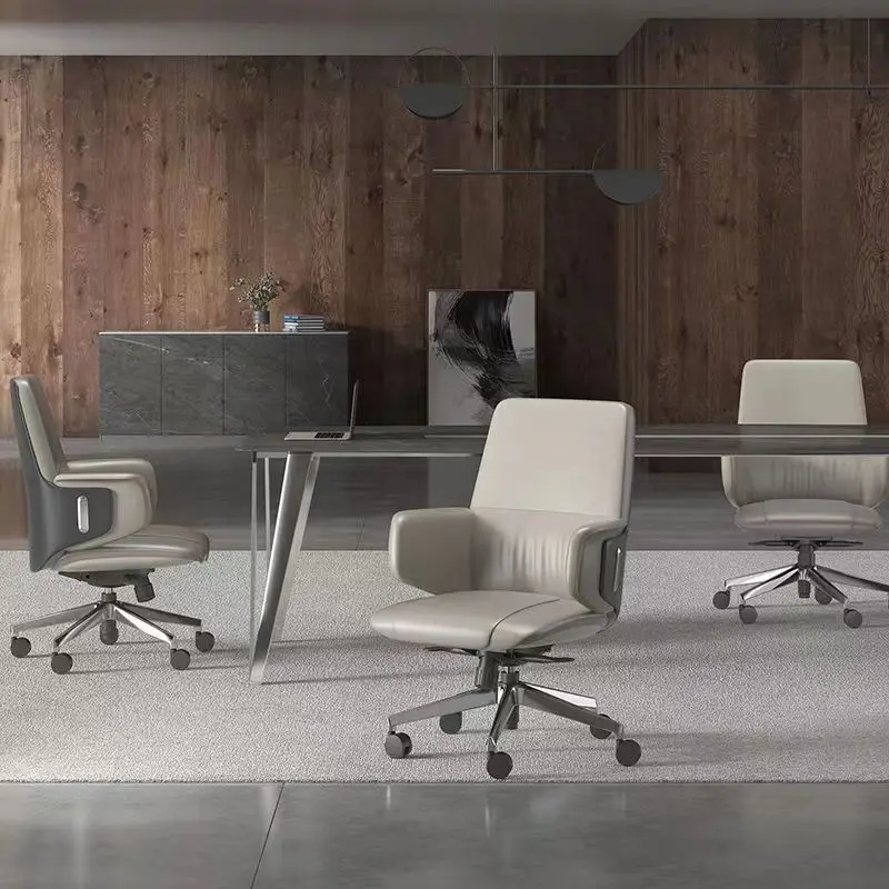 Italian light luxury boss chair leather office chair president big class chair