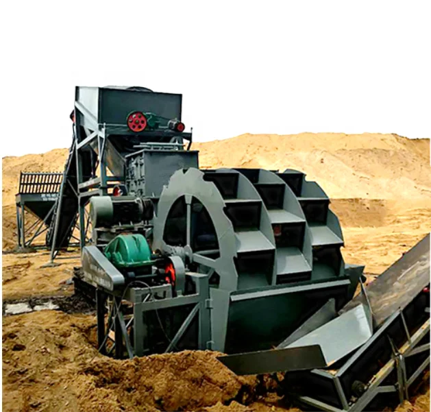 Sand and river sand washing machine/Double-slot wheel sand washing machine/Pebble sand making mobile sand washing machine