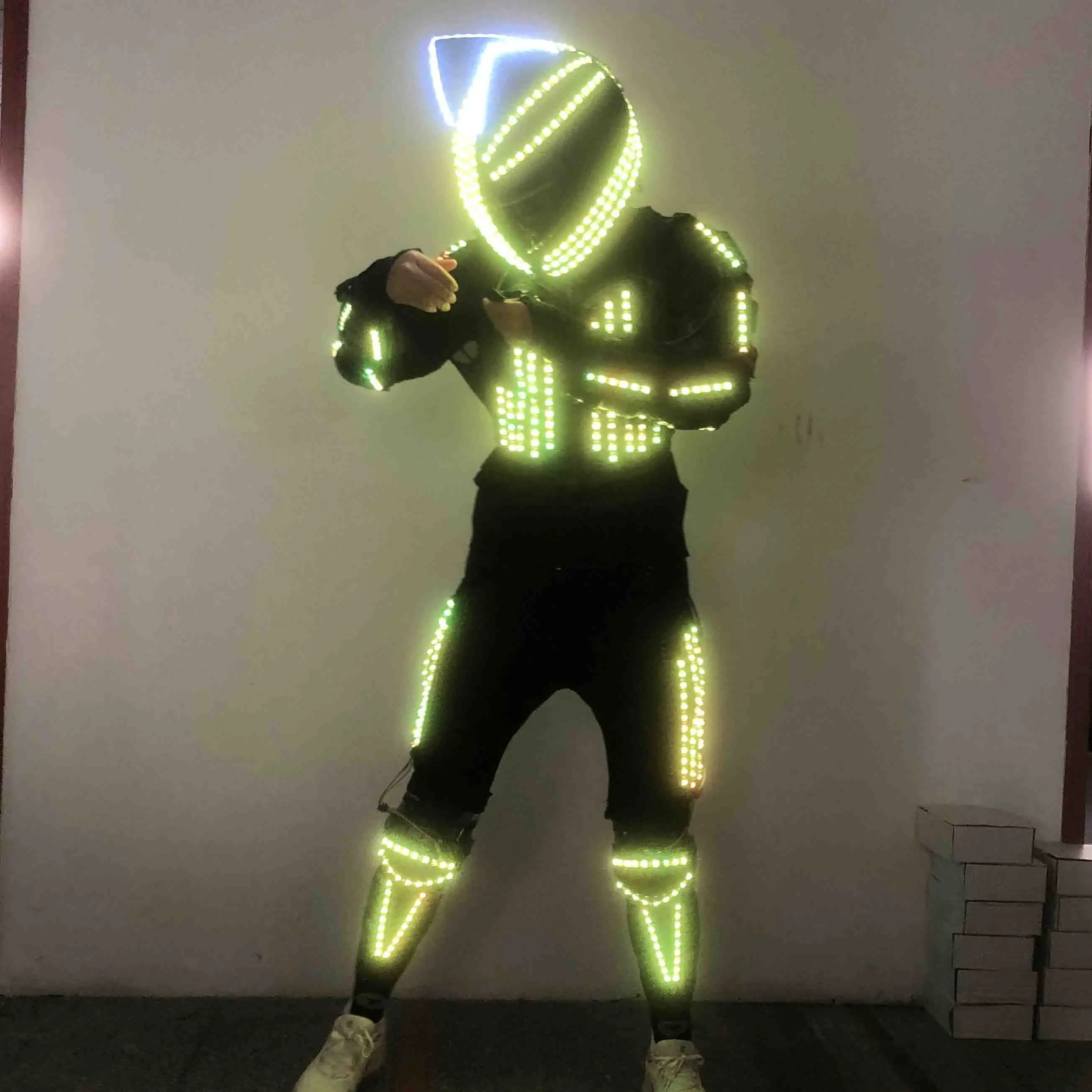 Night Club Party Performance Wear LED Dance Costume