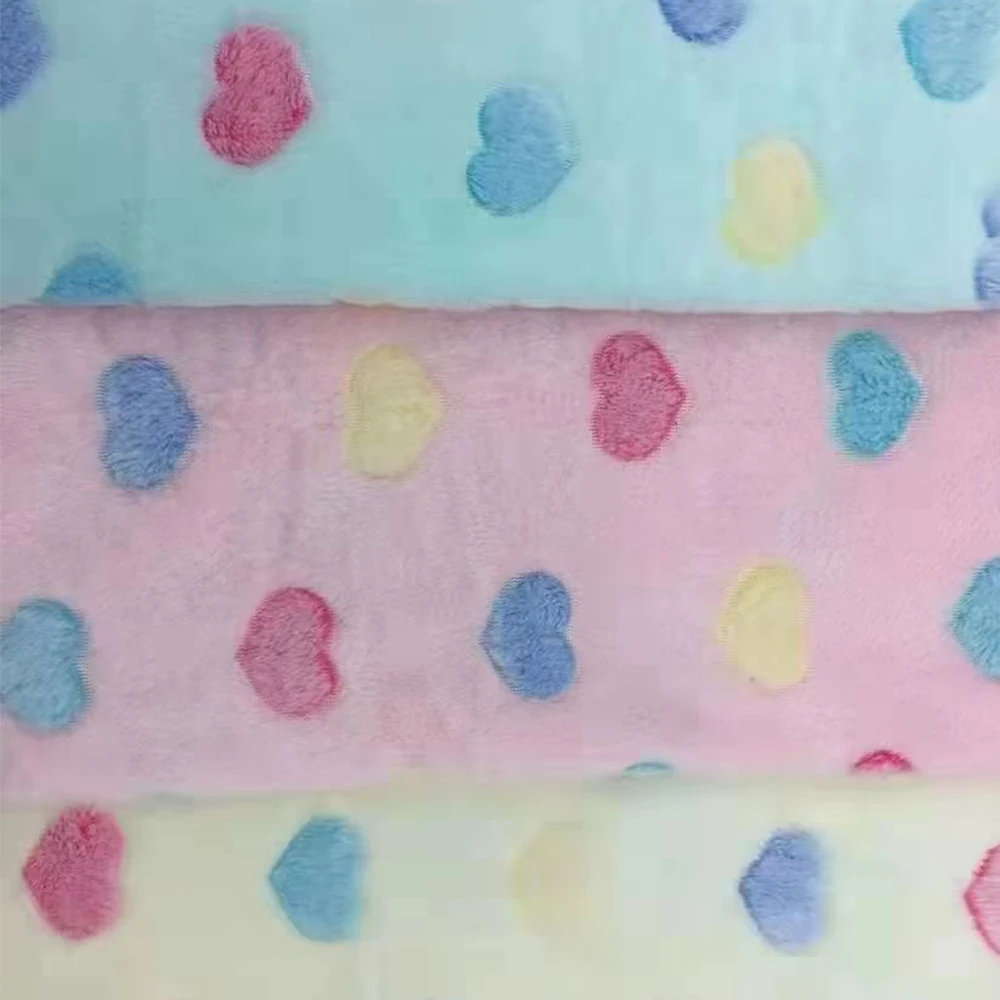 Flannel fabric brush desgin oeko certification polyester blanket fabric choose from a variety of soft Plush fabric