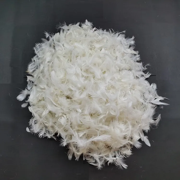 Sell Duck Feather 4-6cm Natural Wild Duck Hair Washed White Duck Feather for Filling