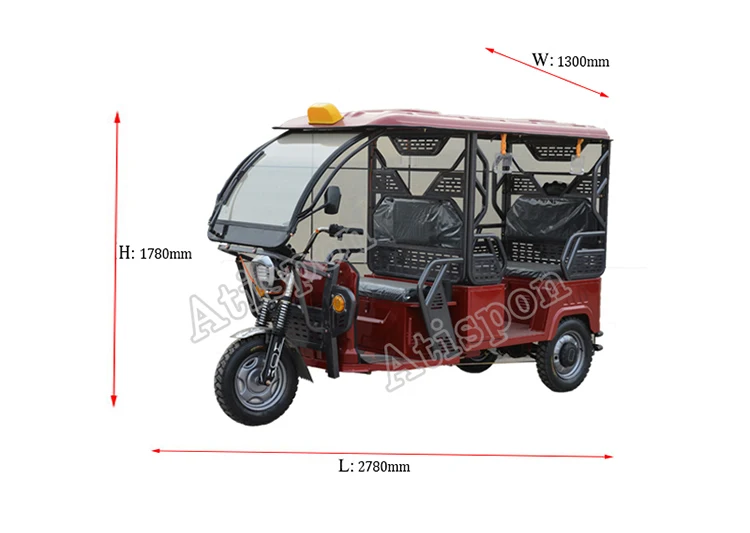 Электроскутеры Tuktuk 6 пассажиров