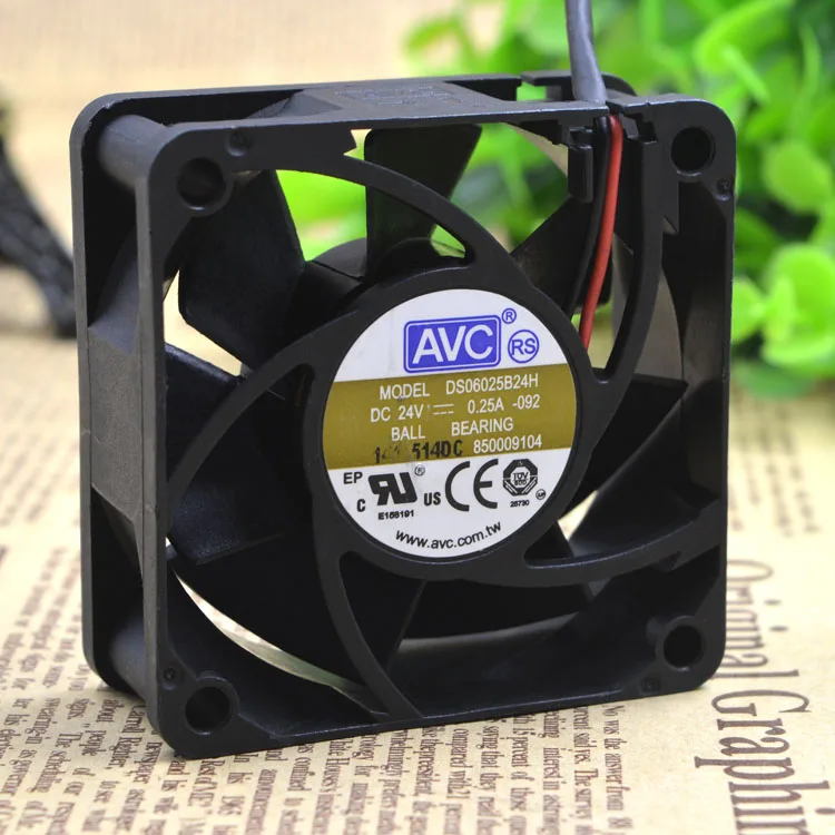 Original AVC 6025 24V 0.25A 6cm 2-wire inverter fan ds06025b24h