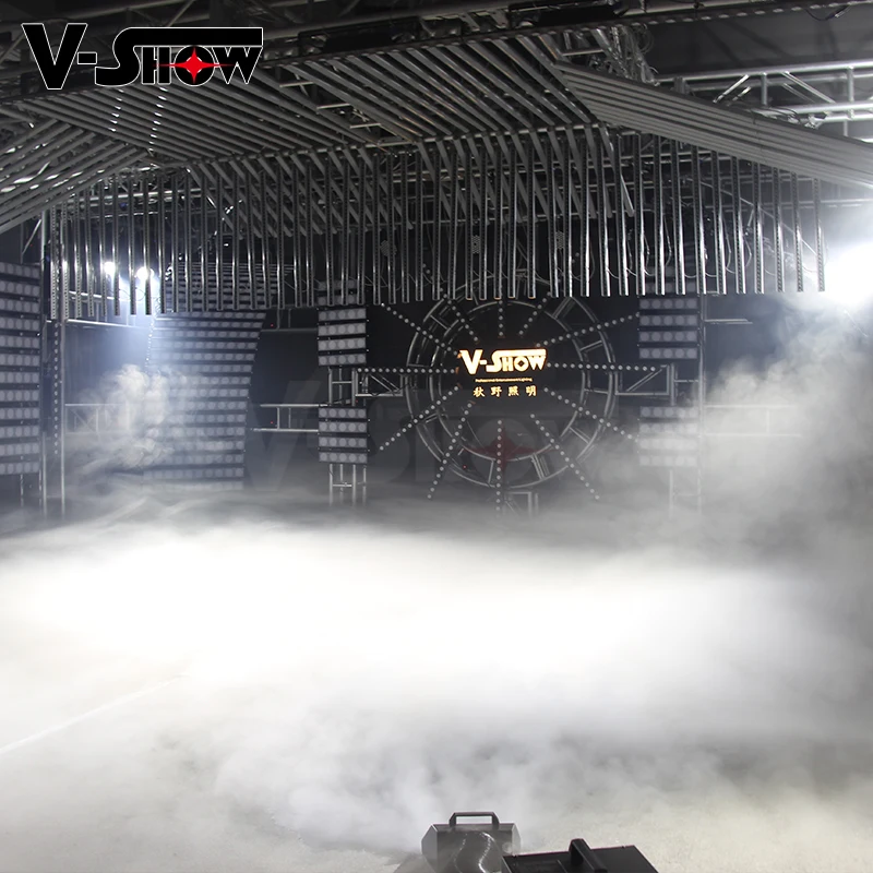 V-Show 1pc Mini 3000W Low Lying Water Fog Machine Ground Smoke Machine For Wedding Party Theater