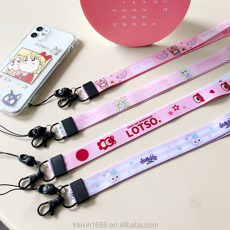 Многоцветный держатель для ключей, безопасный полиэстеровый шейный ремешок для телефона, ключа и идентификатора